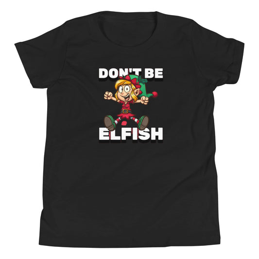 Holiday Kids Youth T-Shirt in Don't Be Elfish