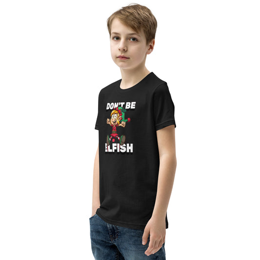 Holiday Kids Youth T-Shirt in Don't Be Elfish