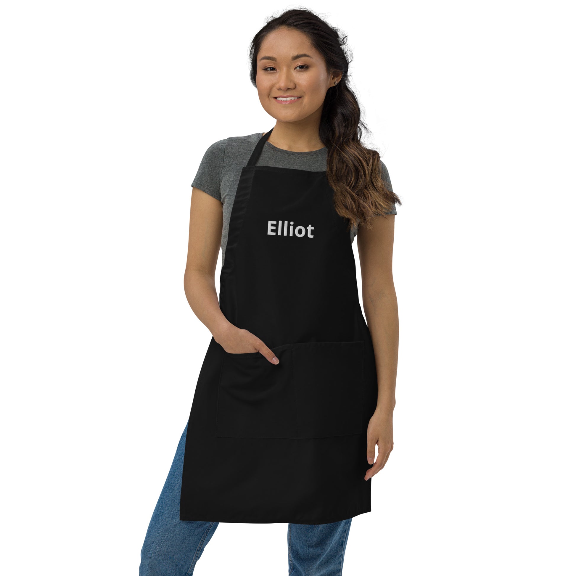 Personalized Unisex Embroidered Apron fussforward Personalized Unisex Embroidered Apron fussforward