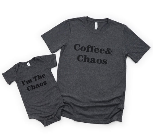 Unisex t-shirt in Coffee & Chaos