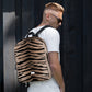 Backpack With Outside Pocket in Tiger