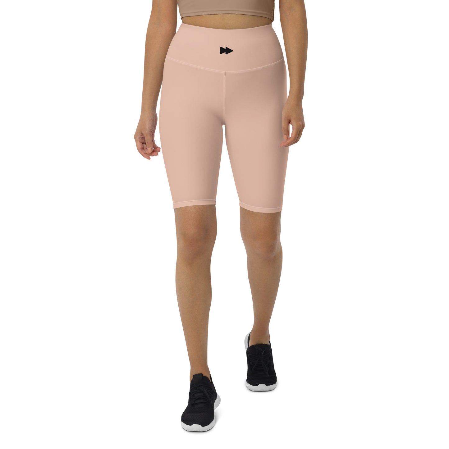 Women High-Rise Biker Shorts in Perfect Neutral