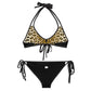 Women Swimwear Reversible Bikini Set in Leopard