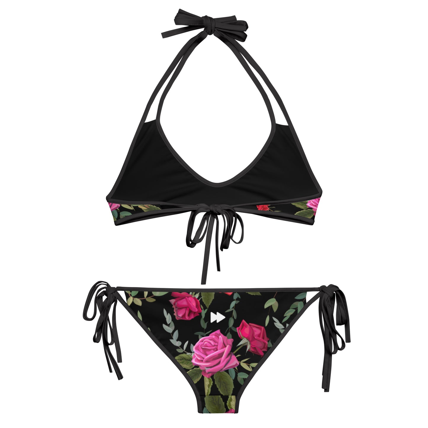 Women Swimwear Reversible Bikini Set in Floral