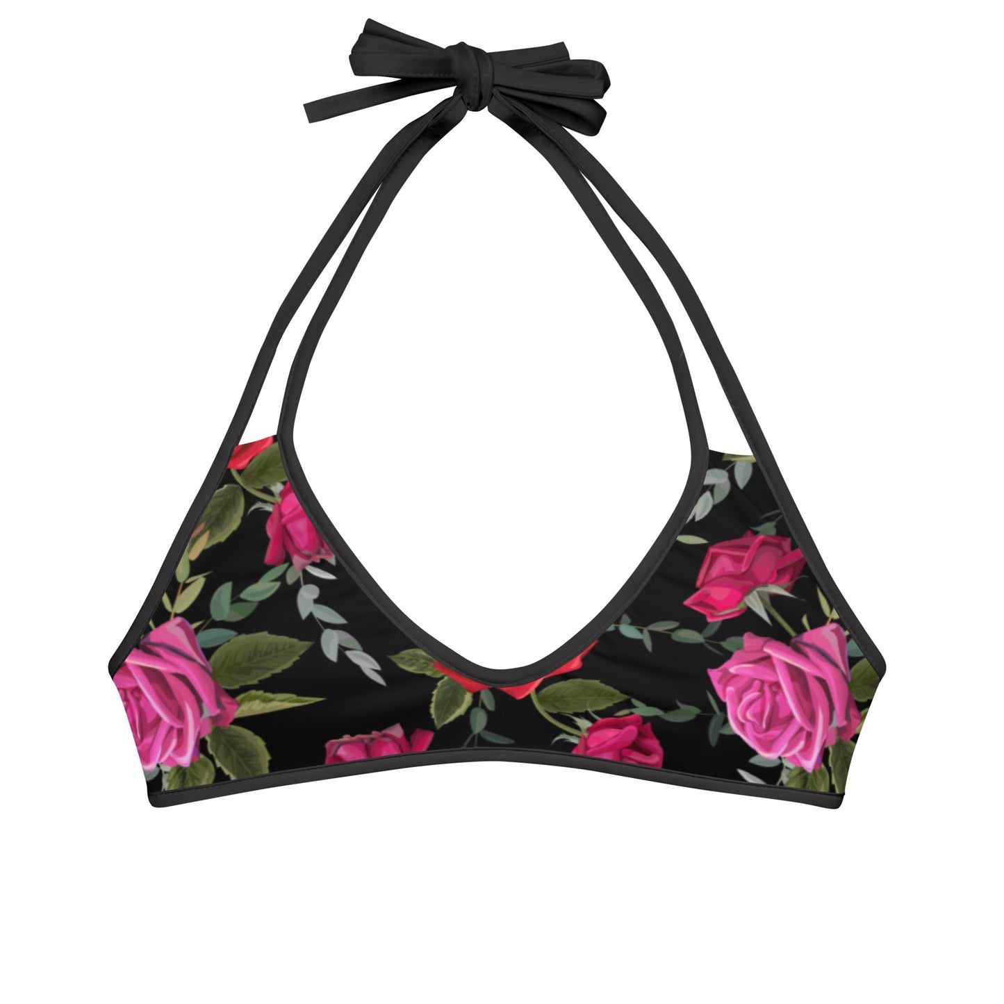 Reversible Women Swimwear  Bikini Top in Floral