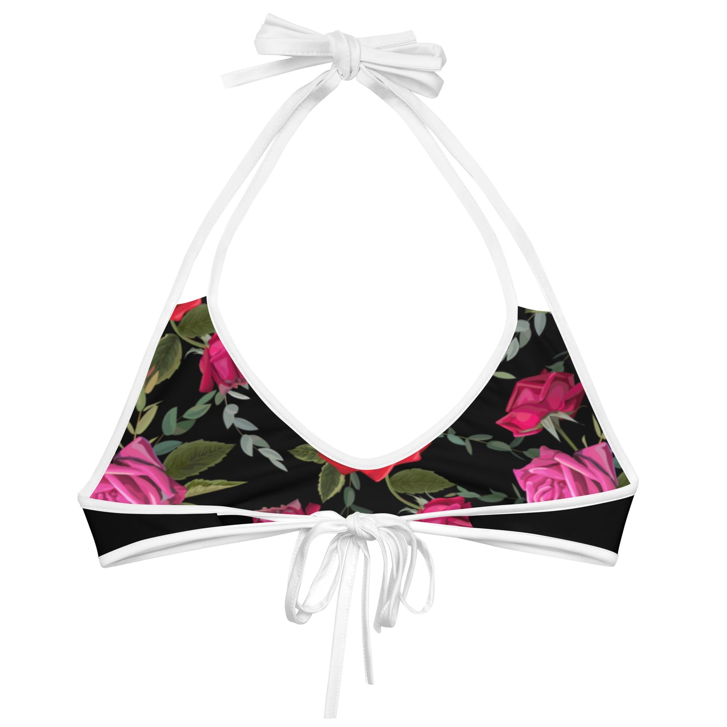Reversible Women Swimwear  Bikini Top in Floral