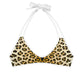 Women Swimwear Set Reversible Bikini Top in Leopard