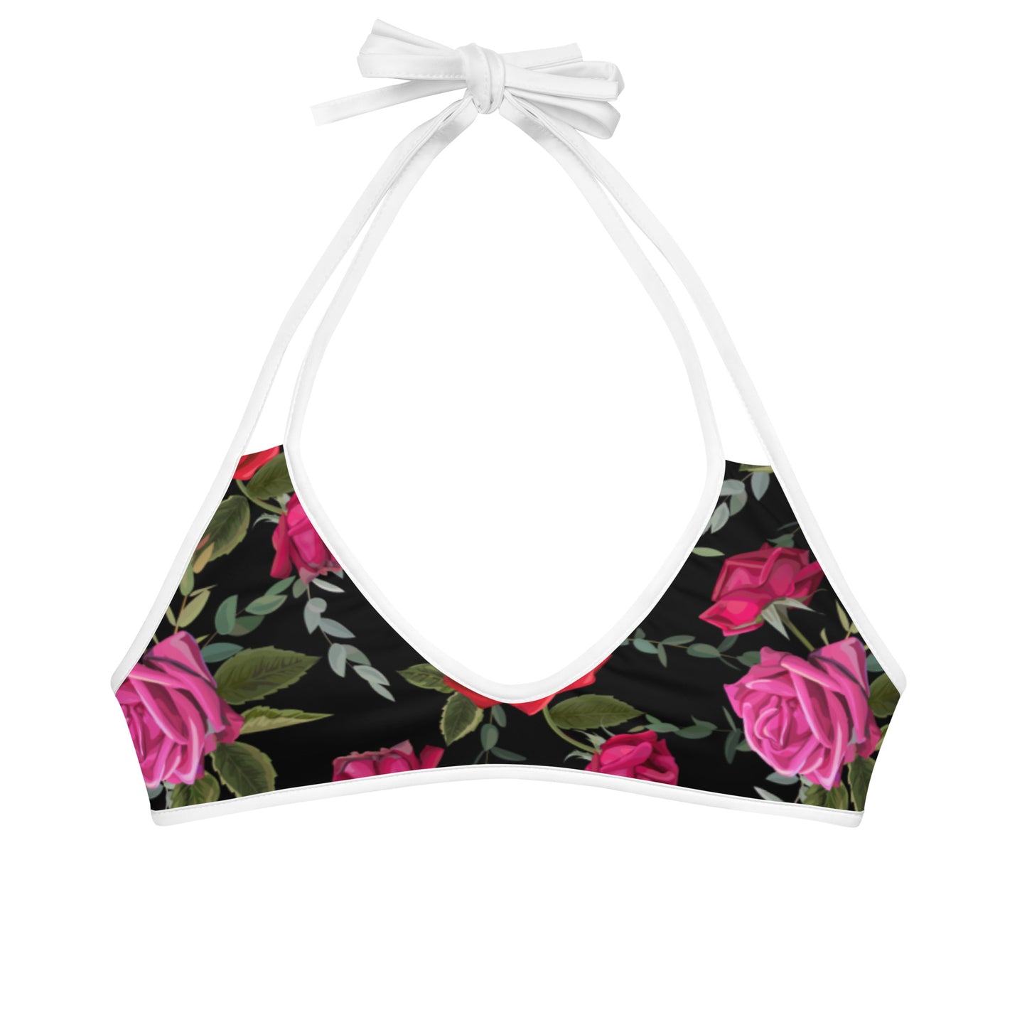 Reversible Women Swimwear  Bikini Top in Floral