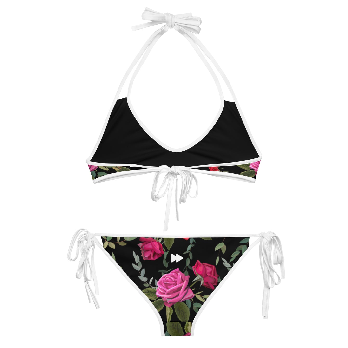 Women Swimwear Reversible Bikini Set in Floral