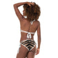 Women Swimwear Reversible Bikini Bottom in Tiger