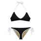 Women Swimwear Reversible Bikini Set in Leopard