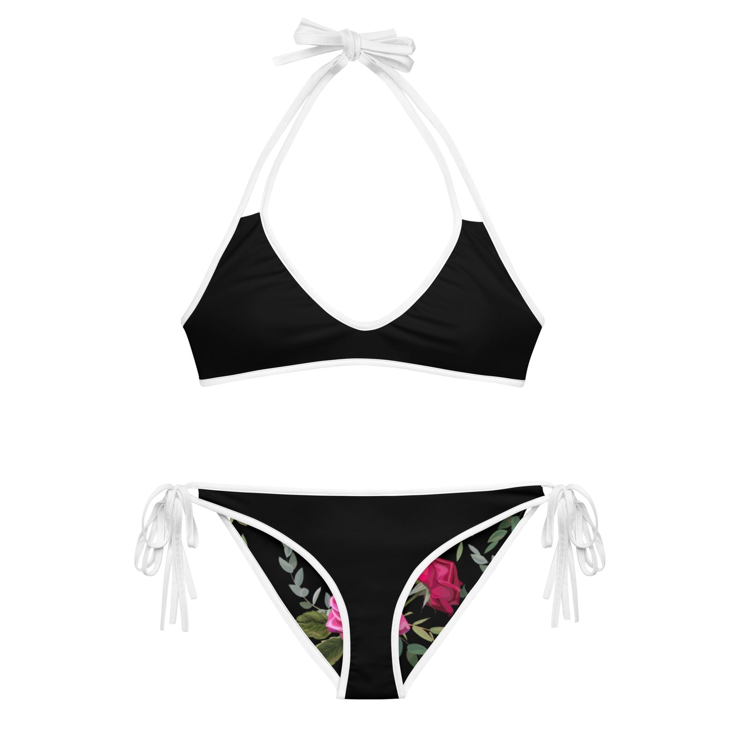 Women Swimwear Reversible Bikini Set in Floral