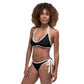 Women Swimwear Reversible Bikini Set in Leopard