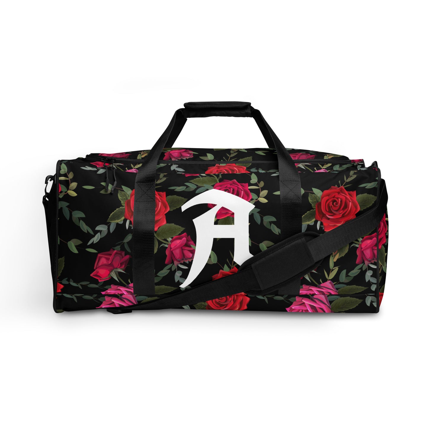 Personalized Monogrammed Duffle Bag in Floral Design