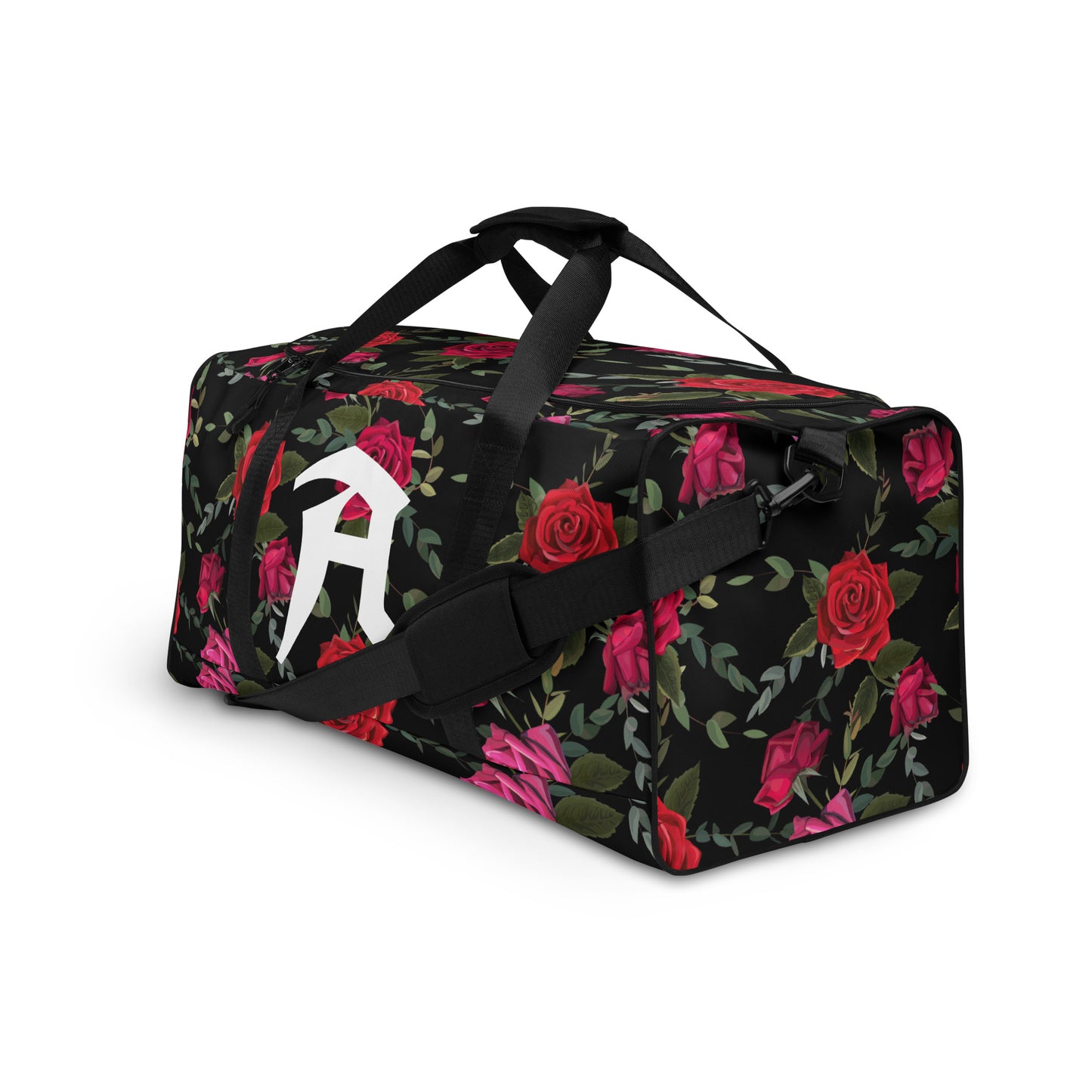 Personalized Monogrammed Duffle Bag in Floral Design