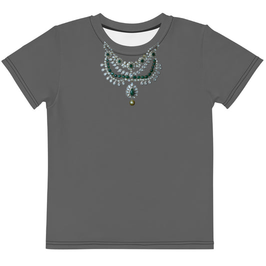Kids t-shirt with Necklace in Grey