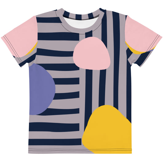 Kids crew neck t-shirt Tee Set in Mod Design