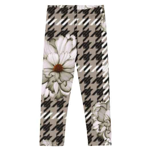 Kid's Leggings Set in Gingham Flower