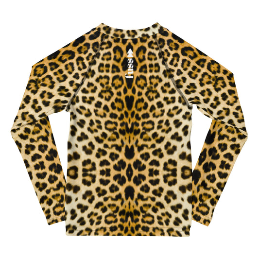 Kids Long Sleeve Top Set  in Leopard Design