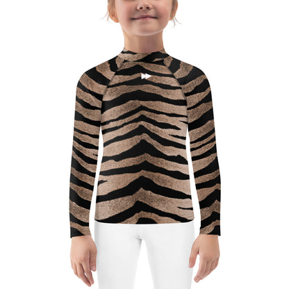 Kids Long Sleeve Top Set in Tiger Design