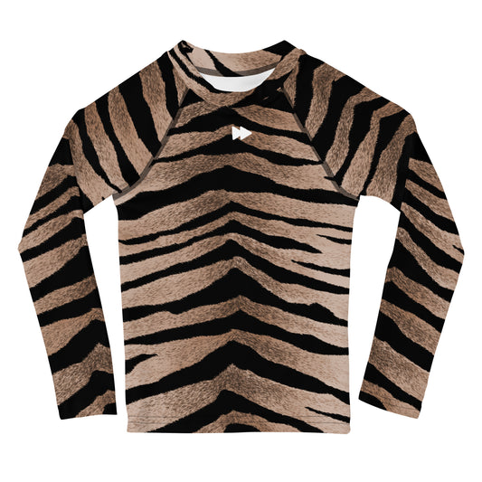 Kids Long Sleeve Top Set in Tiger Design