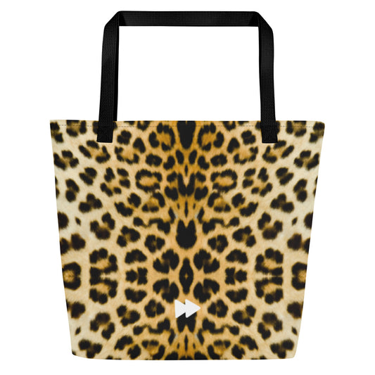 Large Tote Bag in Leopard Design