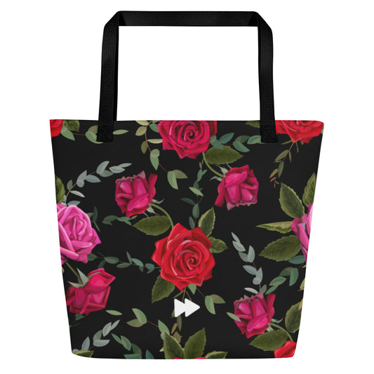 Large Tote Bag in Floral Design