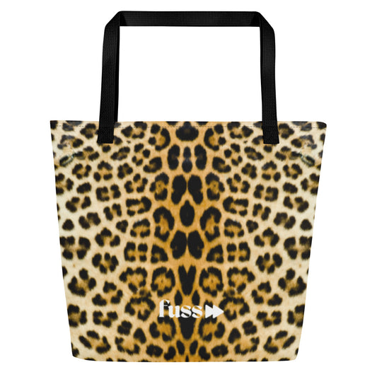 Large Tote Bag in Leopard Design