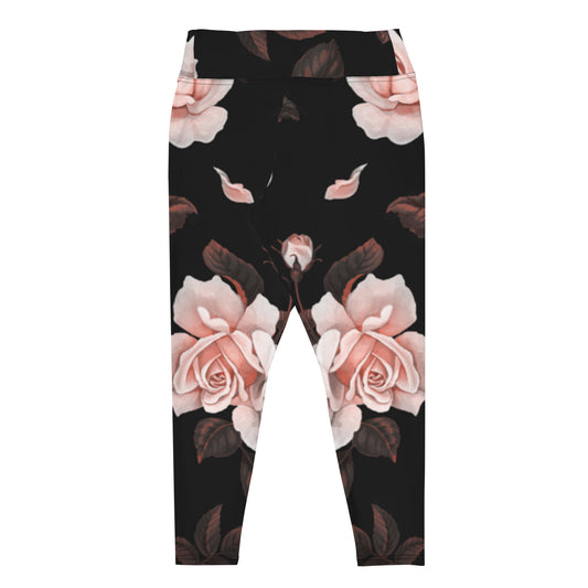 High-rise Plus Leggings in Flowers