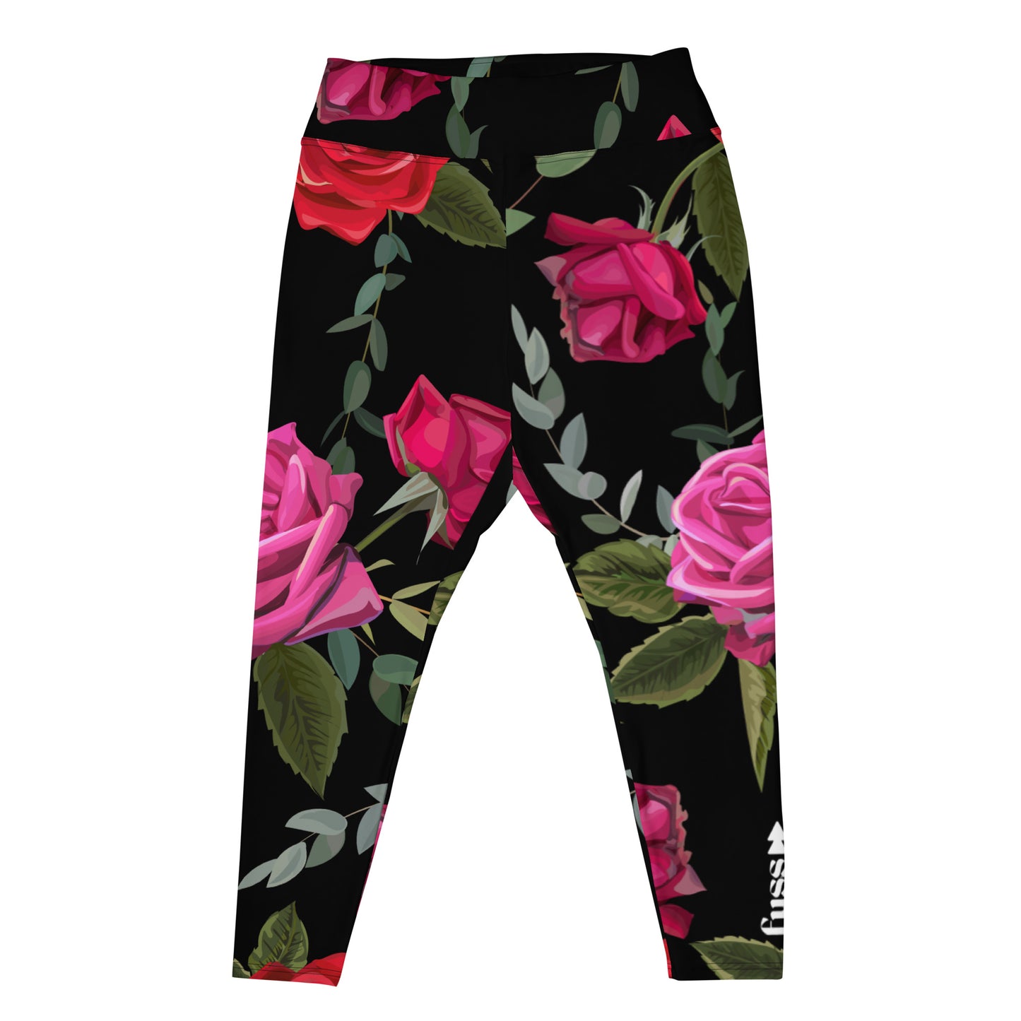 High-Waisted  Plus Leggings In Floral Design