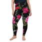 High-Waisted  Plus Leggings In Floral Design