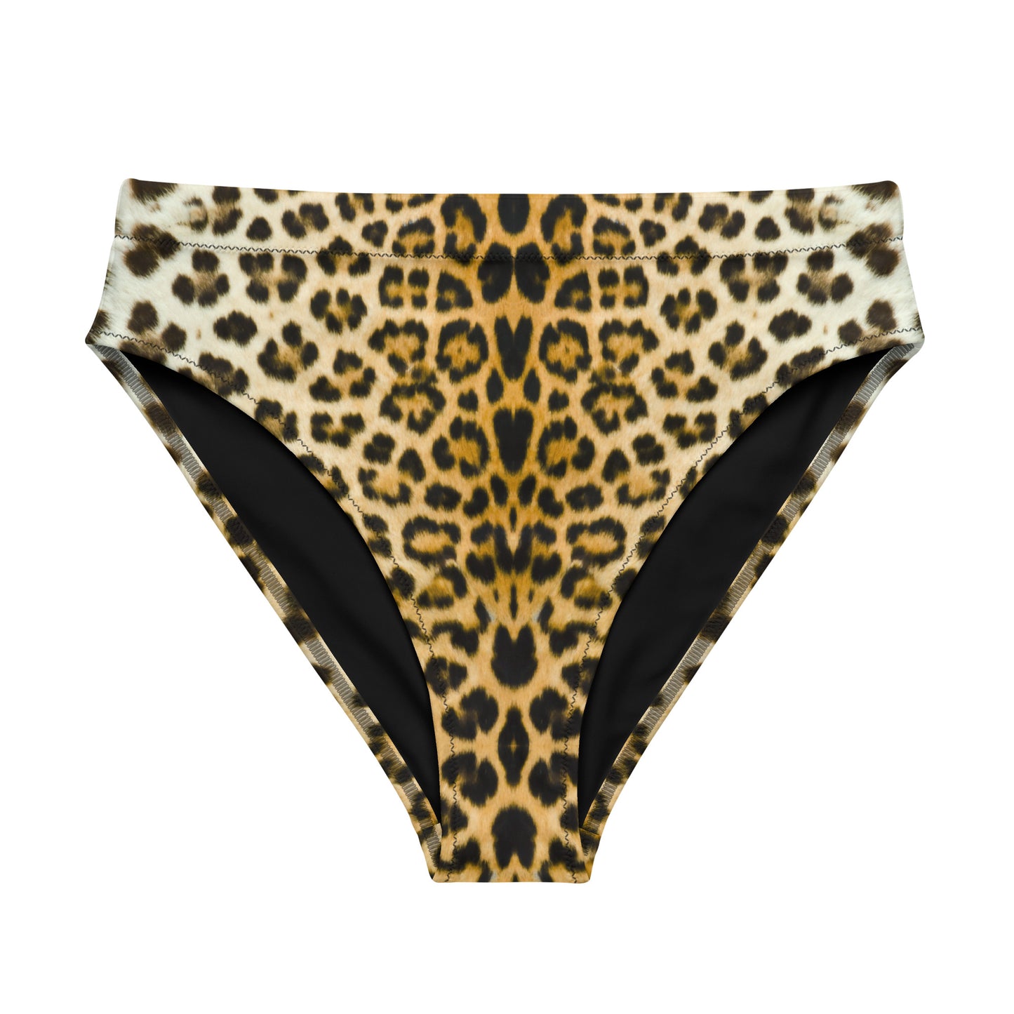 Women Set Swimwear Eco Recycled High-Rise Bikini Bottom in Leopard
