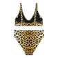 Women Swimwear Eco Recycled High-Rise Bikini Set Swim Set in Leopard