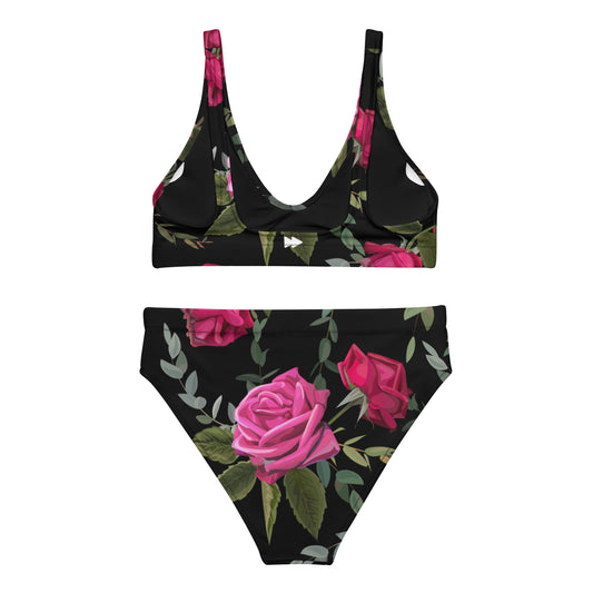Eco Women Swimwear  High-Rise Bikini Set In Floral