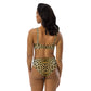 Women Swimwear Eco Recycled High-Rise Bikini Set Swim Set in Leopard