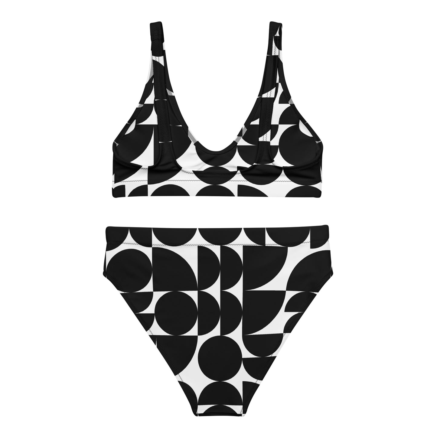 Eco high-waisted bikini set in Marimeco