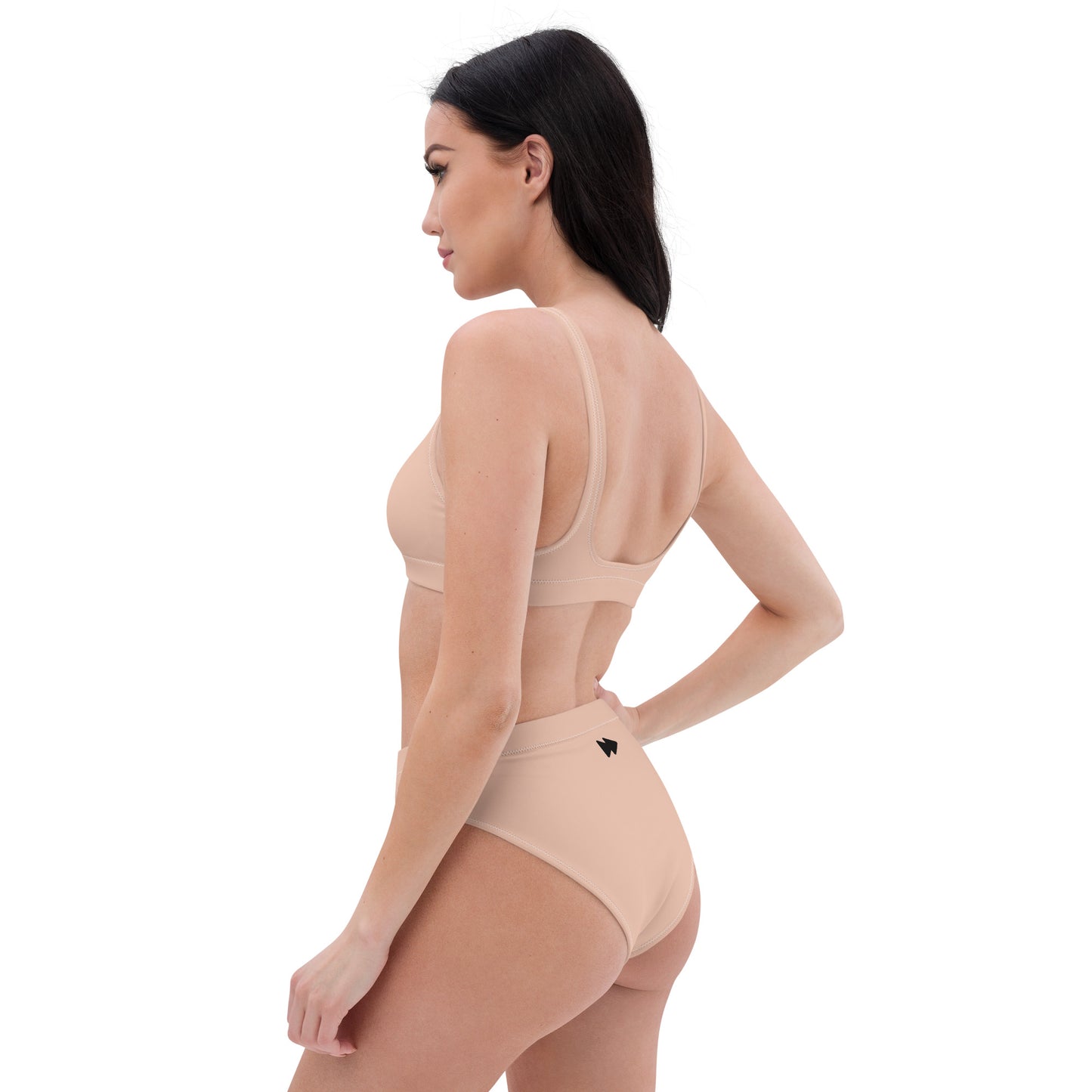 Women Swimwear Eco Recycled High-Rise Bikini Bottom In Perfect Neutral