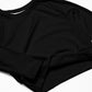 Eco Long-sleeve Swim Crop Top in Black