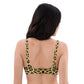 Women Set  Swimwear Eco  Recycled Padded Bikini Top in Leopard
