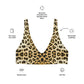 Women Swimwear Eco Recycled High-Rise Bikini Set Swim Set in Leopard