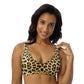 Women Swimwear Eco Recycled High-Rise Bikini Set Swim Set in Leopard
