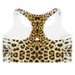 Women Set Bra top in Leopard Design with Necklace