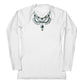 Women's Swim Long Sleeve Top in White with Necklace