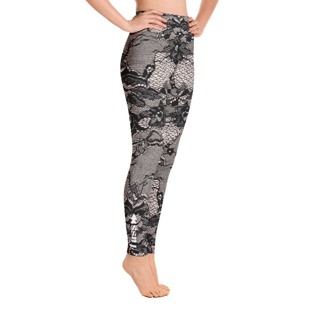 Women High- Rise  Leggings in Lace