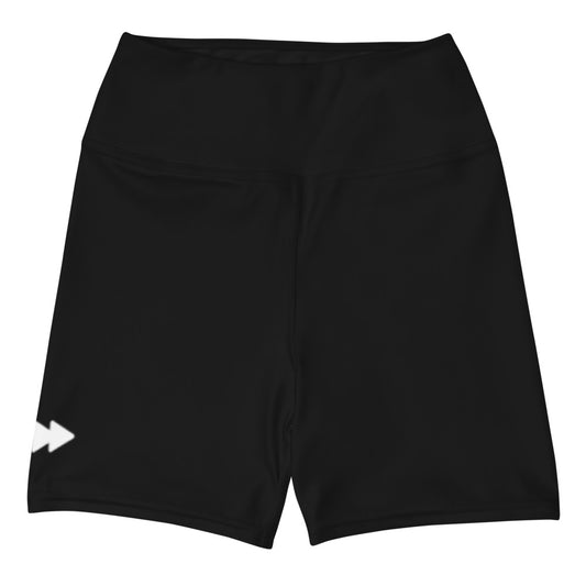 Women High-Rise Short Shorts in Black