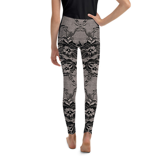 Kids Youth Leggings Set in Lace