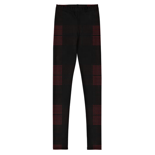 Holiday Youth Leggings in Plaid