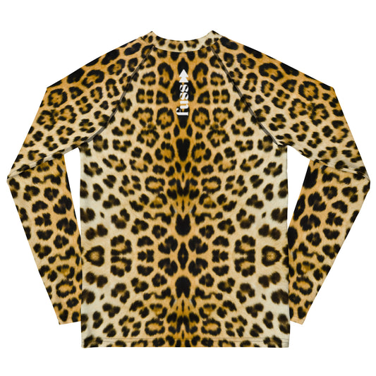 Kids Long Sleeve Top Set in Leopard with Necklace  Design