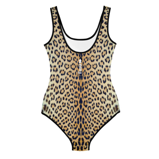 Youth Swimsuit in Leopard with Necklace Design
