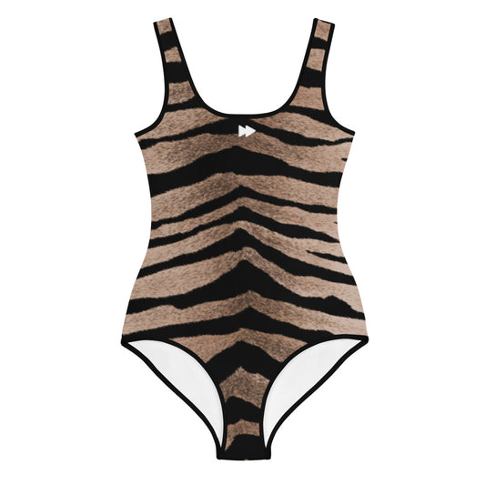 Youth Swimsuit in Tiger Design